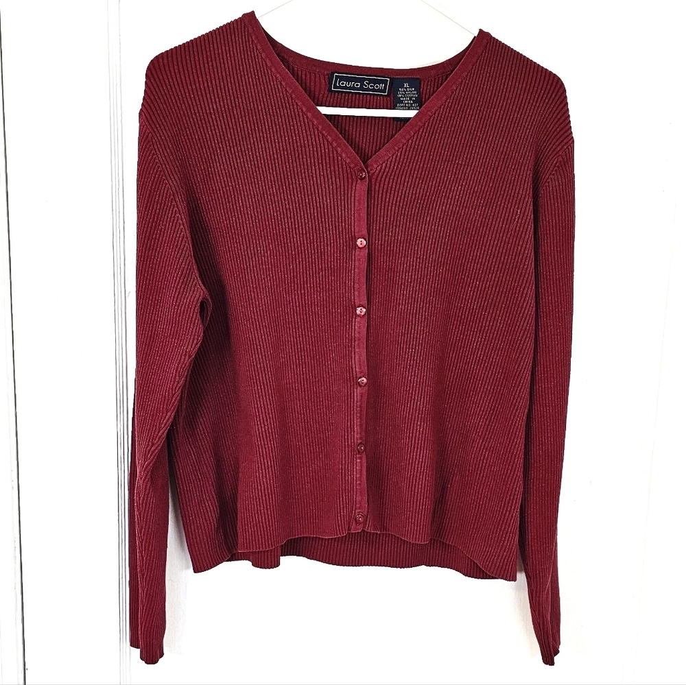 Ribbed Long Sleeve Cardigan